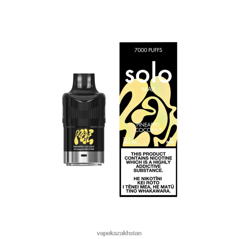 Disposable Vape Kazakhstan 0H8LRX75 Solo MAX Pod Pineapple Coconut
