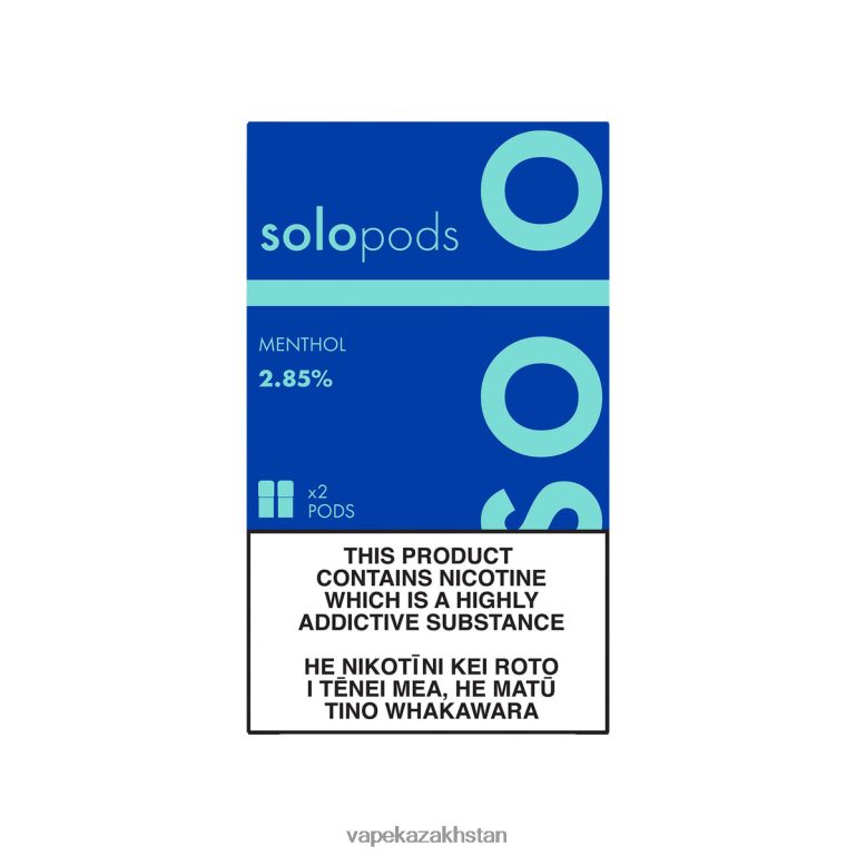 Vape Kazakhstan 0H8LRX51 Solo Replacement Pod 2-Pack Menthol