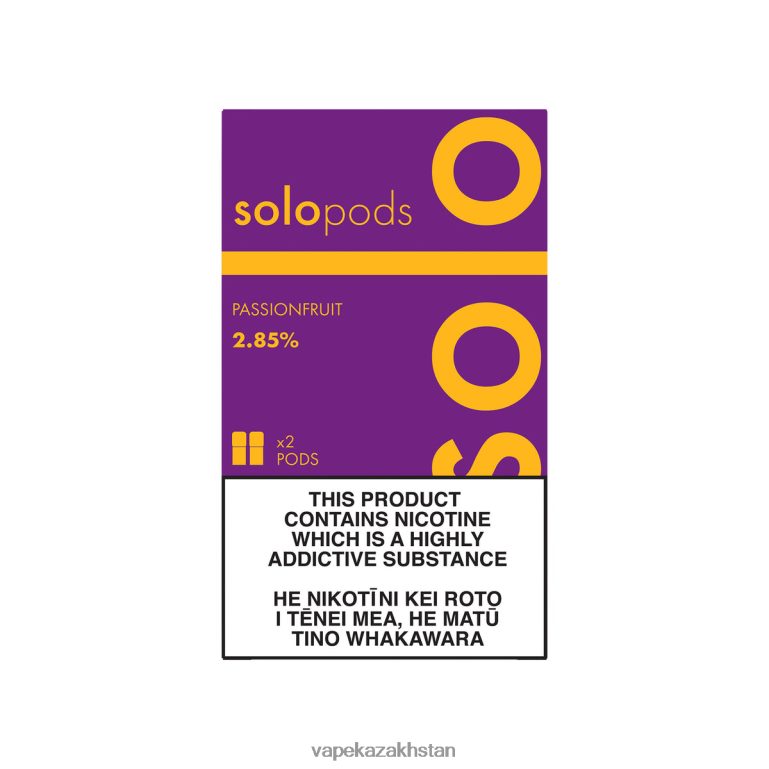 Vape Kazakhstan 0H8LRX56 Solo Replacement Pod 2-Pack Passionfruit