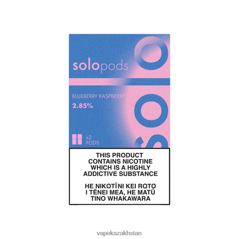 Vape Shop Astana 0H8LRX53 Solo Replacement Pod 2-Pack Blueberry Raspberry