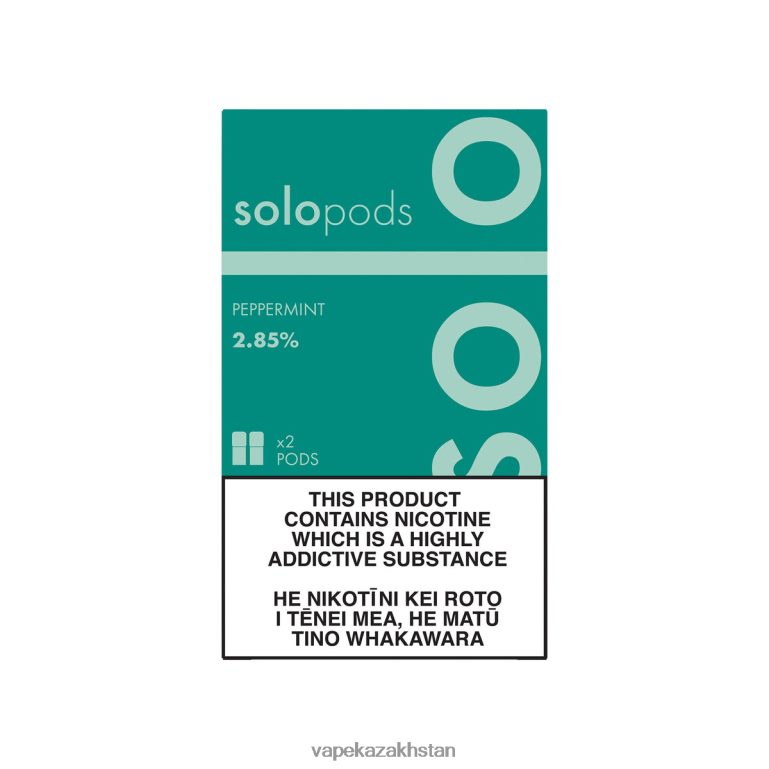 Vape Shop Astana 0H8LRX63 Solo Replacement Pod 2-Pack Peppermint
