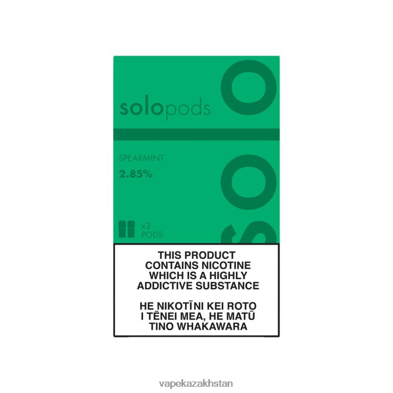 Vape Smoke 0H8LRX62 Solo Replacement Pod 2-Pack Spearmint