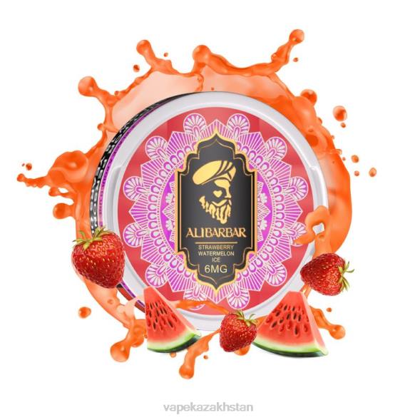 Vape Shop Astana PTNN93 Alibarbar Nicotine Pouches Strawberry Watermelon Ice