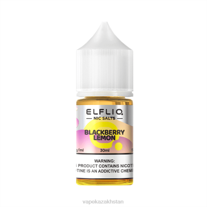 ELFBAR ELFLIQ nic salt 30ml BLACKBERRY LEMON PTB08 Vape Shop Astana