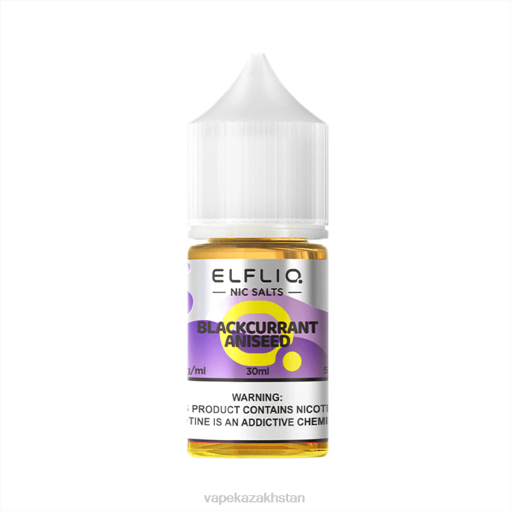 ELFBAR ELFLIQ nic salt 30ml BLACKCURRANT ANISEED PTB09 E-Liquid Vape