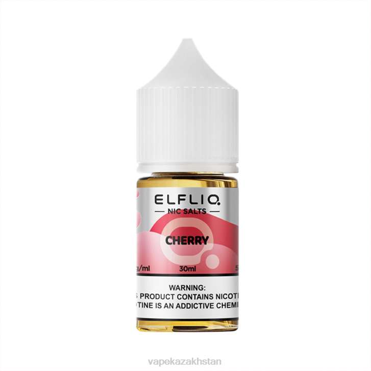 ELFBAR ELFLIQ nic salt 30ml CHERRY PTB013 Vape Shop Astana