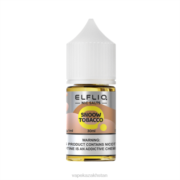 ELFBAR ELFLIQ nic salt 30ml SNOOW TOBACCO PTB027 Vape Smoke