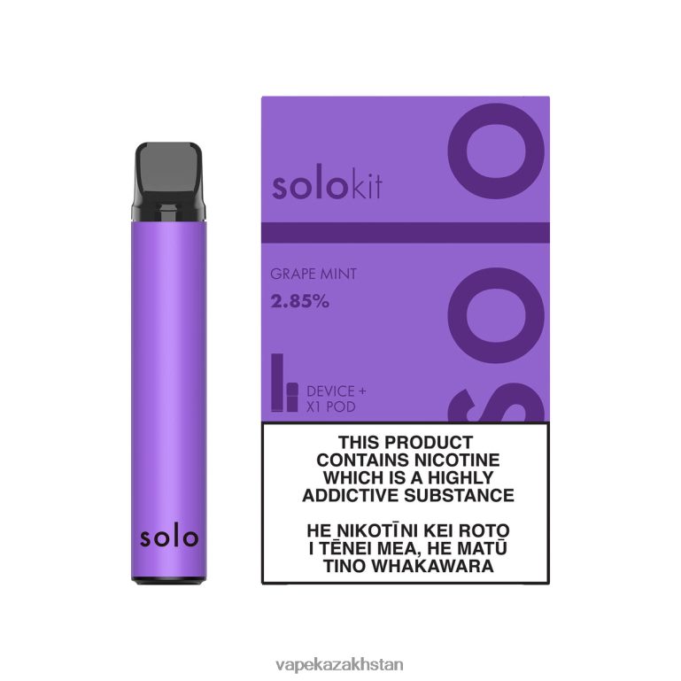 Disposable Vape Kazakhstan 0H8LRX45 Solo Pod Kit Grape Mint