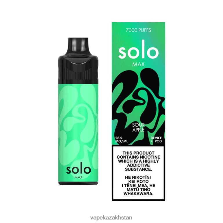 Disposable Vape Kazakhstan 0H8LRX70 Solo MAX Pod Kit Sour Apple