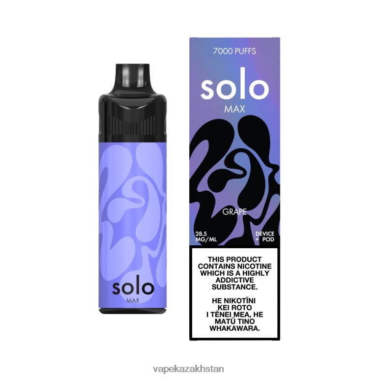 Vape Smoke 0H8LRX67 Solo MAX Pod Kit Grape