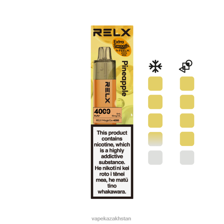 Vape Kazakhstan RR6661 RELX MagicGo 4000 Disposable Vape Pineapple