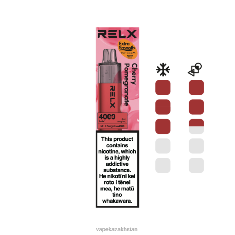 Vape Shop Astana RR6668 RELX MagicGo 4000 Disposable Vape Cherry Pomegranate