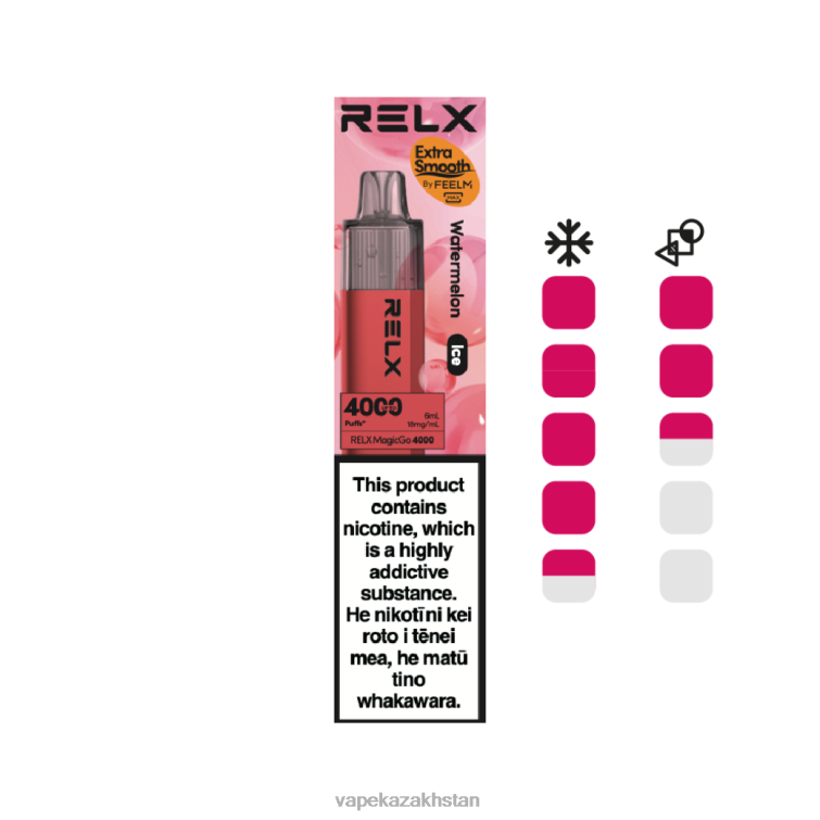 Vape Smoke RR6667 RELX MagicGo 4000 Disposable Vape Watermelon (Ice)