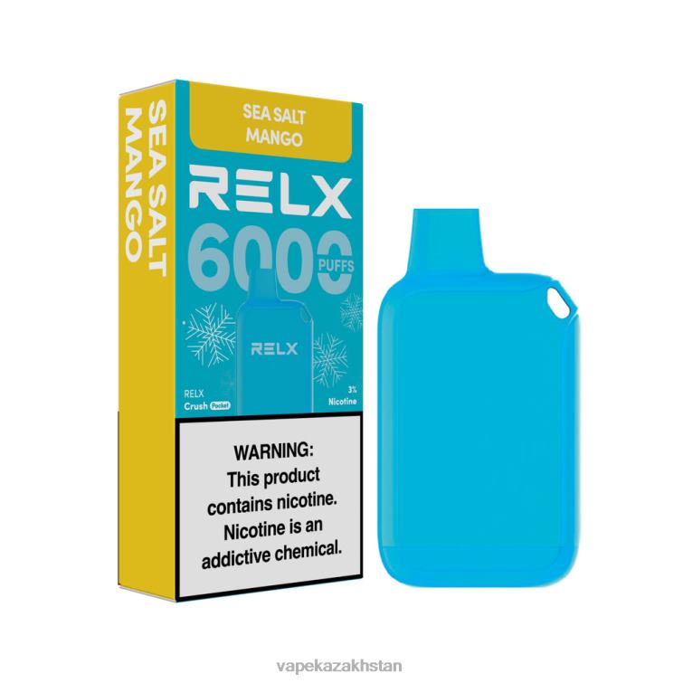 Vape Shop Astana RR66613 RELX Crush Pocket 6000 Icy Sea Salt Mango