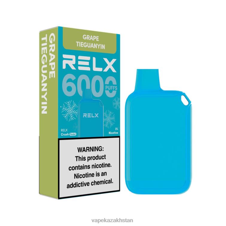 Vape Shop Astana RR66618 RELX Crush Pocket 6000 Icy Grape TieGuanYin