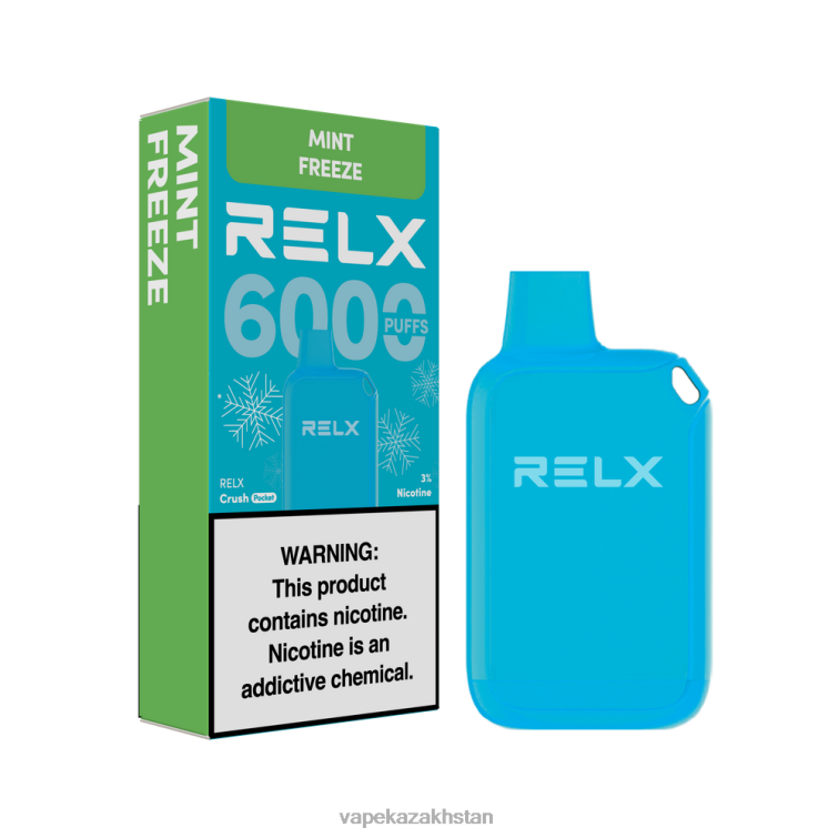 Vape Smoke RR66612 RELX Crush Pocket 6000 Icy Mint Freeze