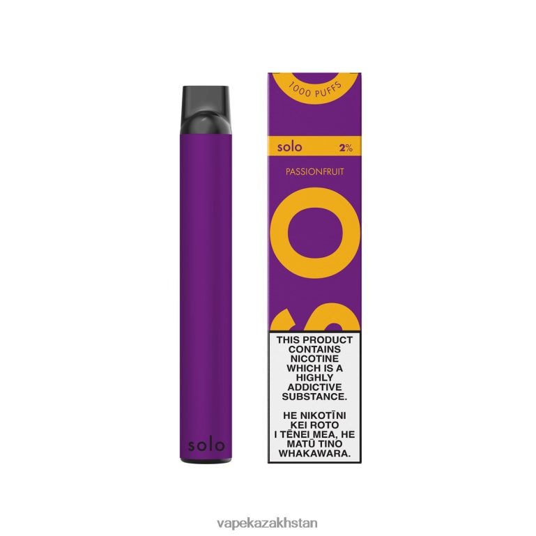 E-Liquid Vape 0H8LRX14 Solo Disposable Vape Passionfruit