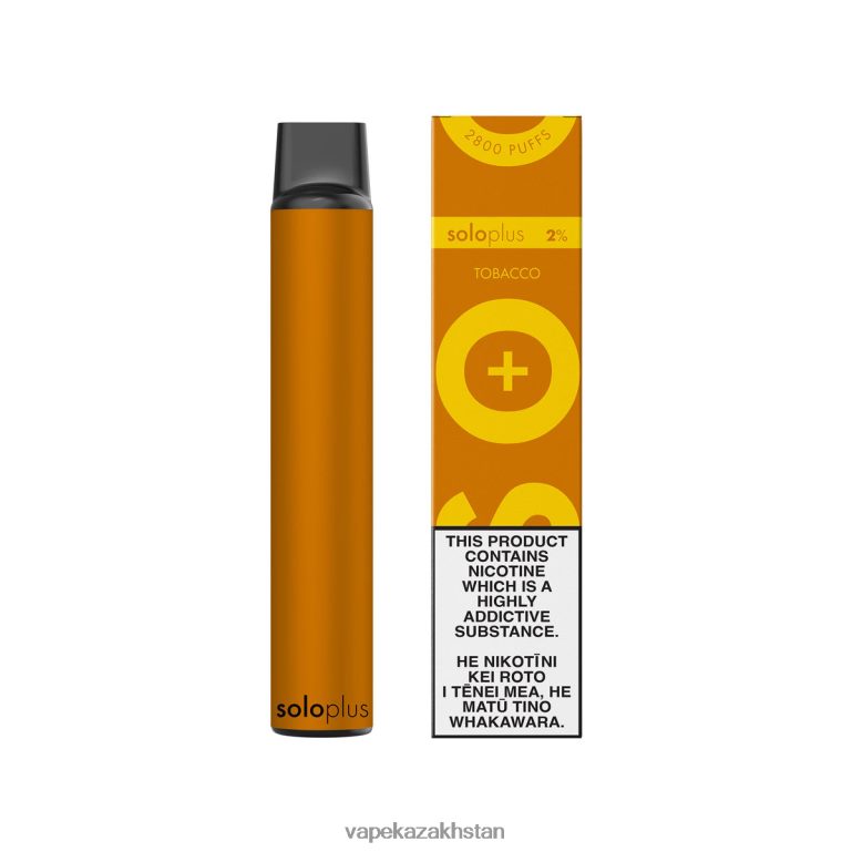 E-Liquid Vape 0H8LRX24 Solo Plus Disposable Vape Tobacco