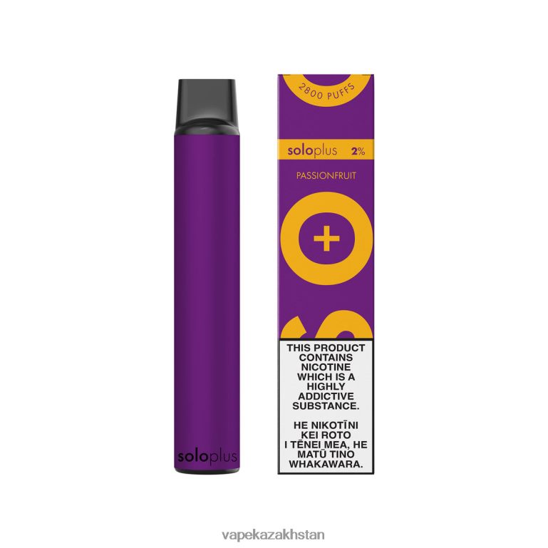 E-Liquid Vape 0H8LRX29 Solo Plus Disposable Vape Passionfruit