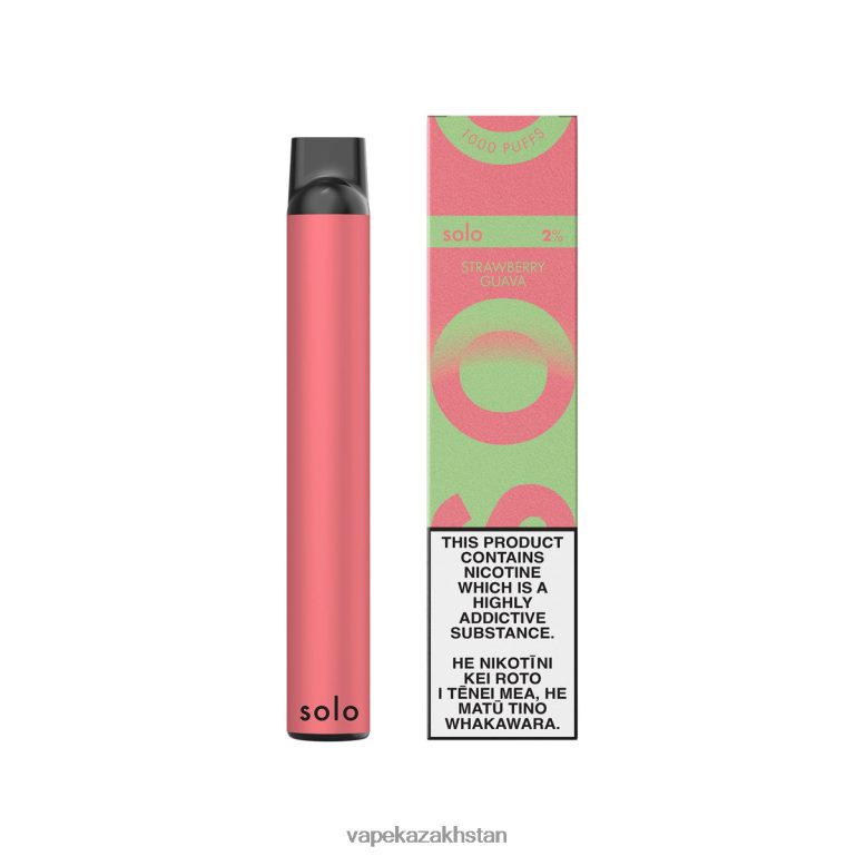 Vape Kazakhstan 0H8LRX21 Solo Disposable Vape Paradise Collection Strawberry Guava