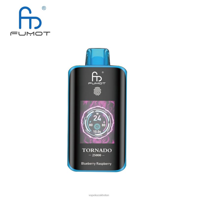 Fumot Tornado 25000 Disposable Vape Blueberry Raspberry 46XHJ3 Vape Shop Astana