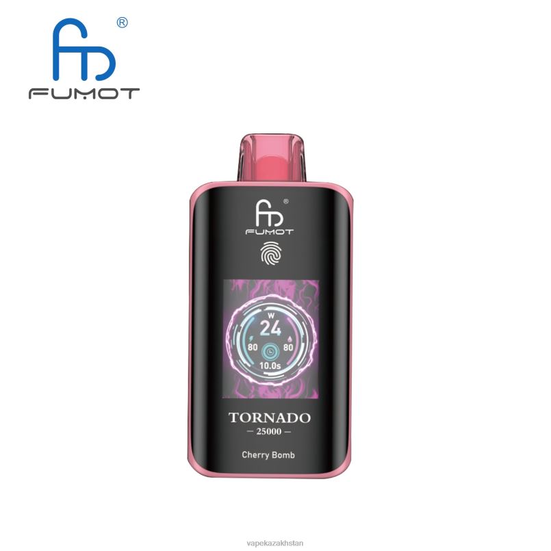 Fumot Tornado 25000 Disposable Vape Cherry Bomb 46XHJ4 E-Liquid Vape