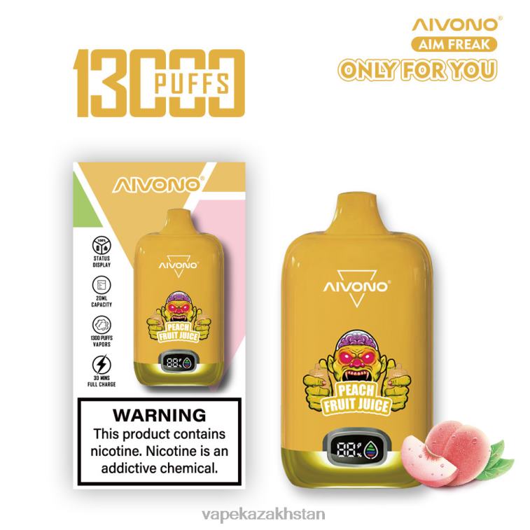 Disposable Vape Kazakhstan 6080B245 Aivono AIM FREAK 13000 Peach Fruit Juice