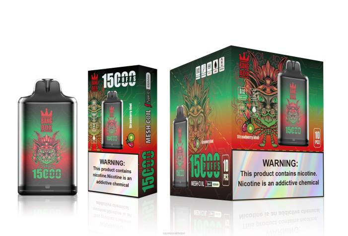 Disposable Vape Kazakhstan 68ZL100 Bang Box S1-15000 Puffs Strawberry Kiwi