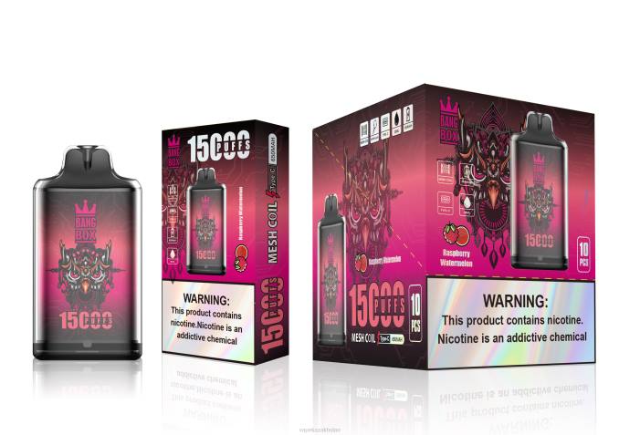 Disposable Vape Kazakhstan 68ZL105 Bang Box S1-15000 Puffs Raspberry Watermelon