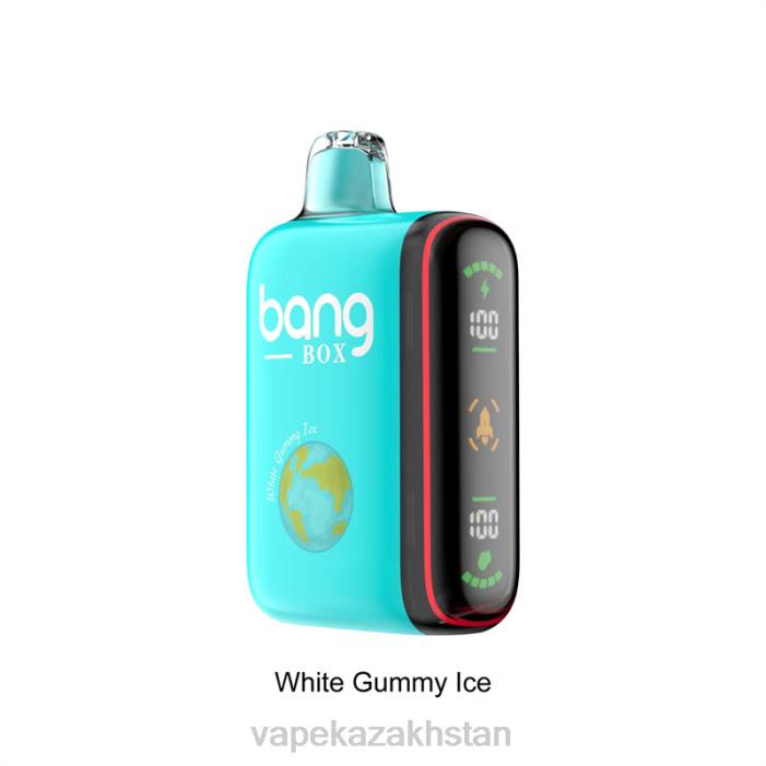 Disposable Vape Kazakhstan 68ZL30 Bang Box 9000-18000 Puffs Intelligent Power Display White Gummy Ice