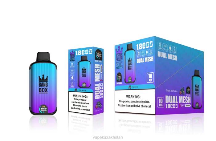 Disposable Vape Kazakhstan 68ZL95 Bang Box 18000 puffs Triple Berry Ice