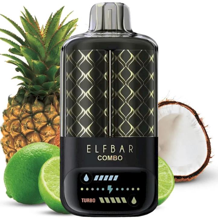 Disposable Vape Kazakhstan FL4L5 Elf Bar Combo 25000 Lime & Pineapple