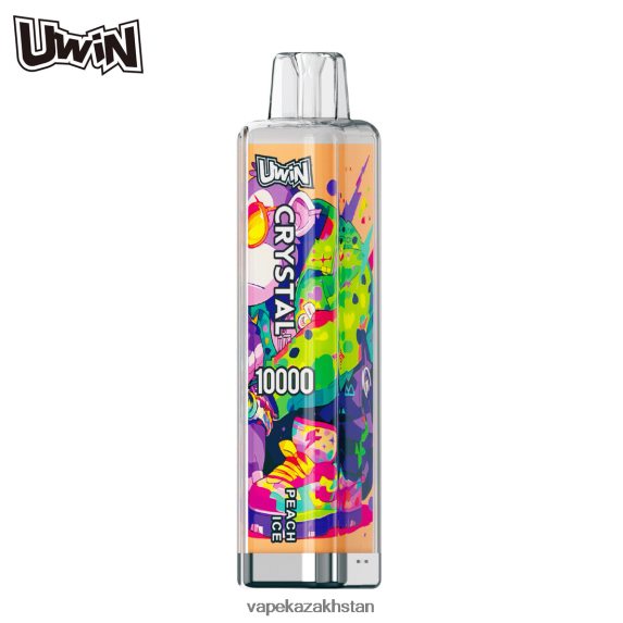 Disposable Vape Kazakhstan P48PTL10 UWIN CRYSTAL 10000 DISPOSABLE VAPE Peach Ice