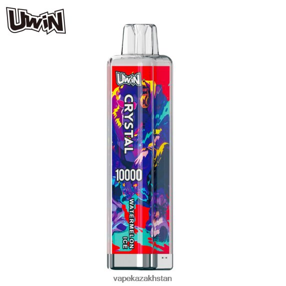 Disposable Vape Kazakhstan P48PTL5 UWIN CRYSTAL 10000 DISPOSABLE VAPE Watermelon Ice