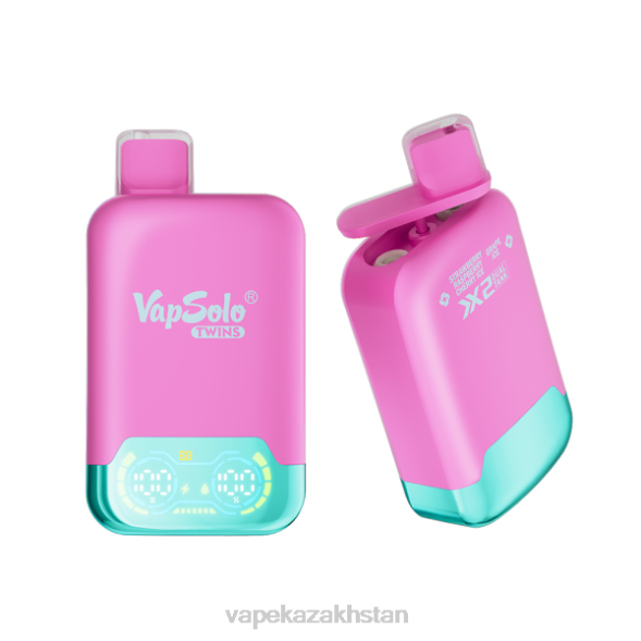 Disposable Vape Kazakhstan PTNN145 Vapsolo TWINS Disposable Vape Strawberry Raspberry Cherry Ice & Grape Ice