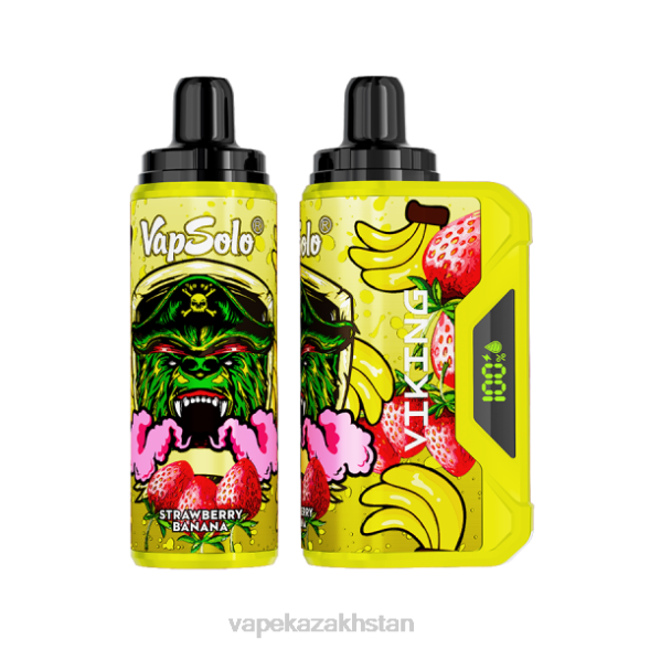 Disposable Vape Kazakhstan PTNN155 Vapsolo VIKING Disposable Vape Strawberry Banana