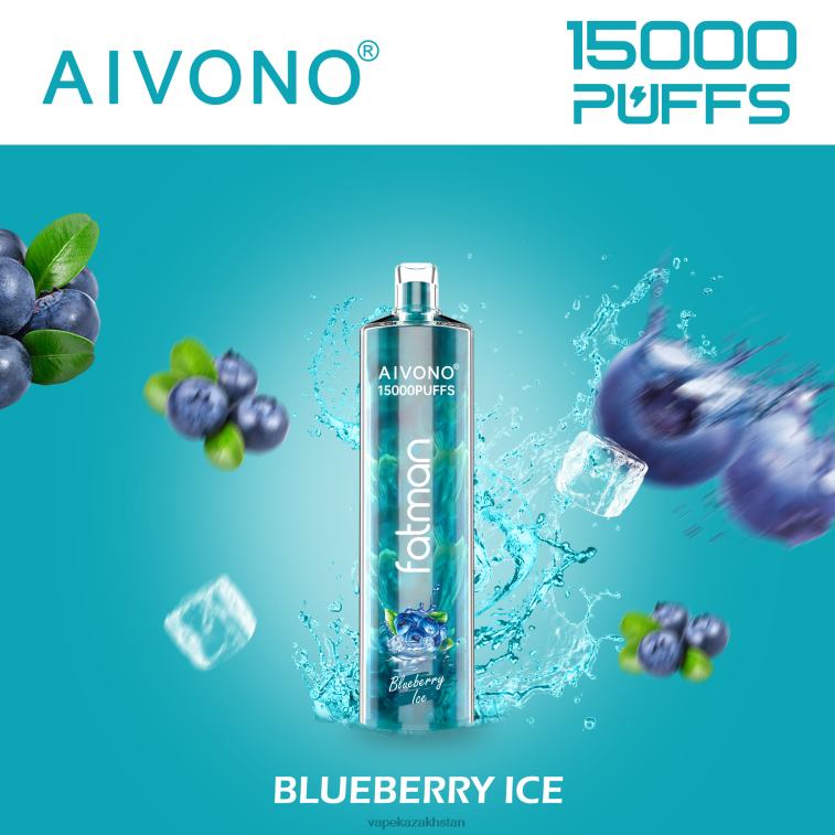 E-Liquid Vape 6080B14 Aivono FATMAN 15000 Blueberry Ice
