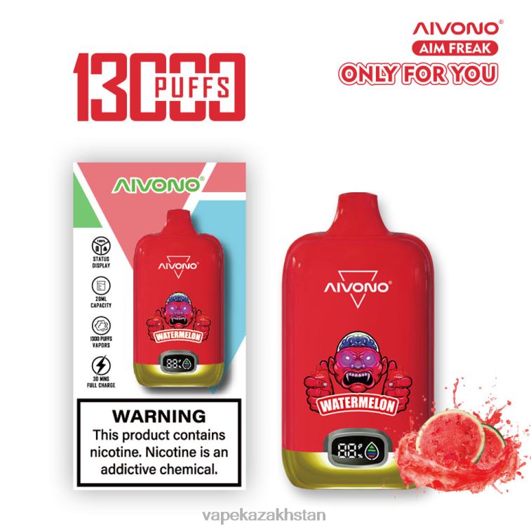 E-Liquid Vape 6080B244 Aivono AIM FREAK 13000 Watermelon