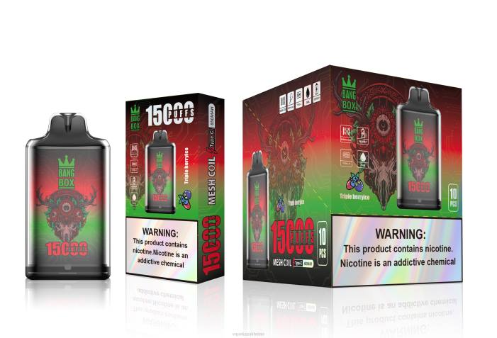 E-Liquid Vape 68ZL104 Bang Box S1-15000 Puffs Triple Berry Ice
