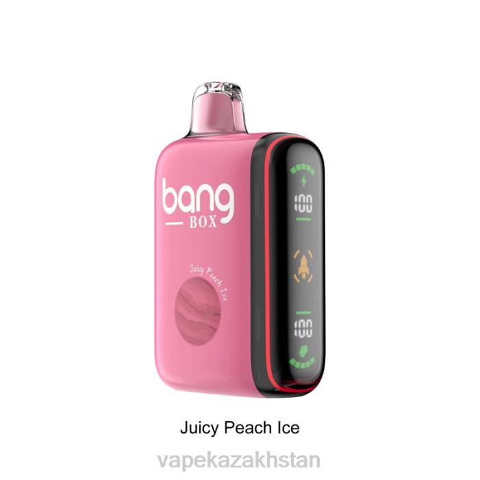 E-Liquid Vape 68ZL29 Bang Box 9000-18000 Puffs Intelligent Power Display Juicy Peach Ice