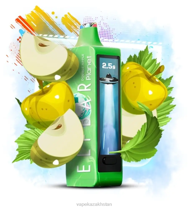 E-Liquid Vape FL4L14 Elf Bar Planet 25000 Double Apple