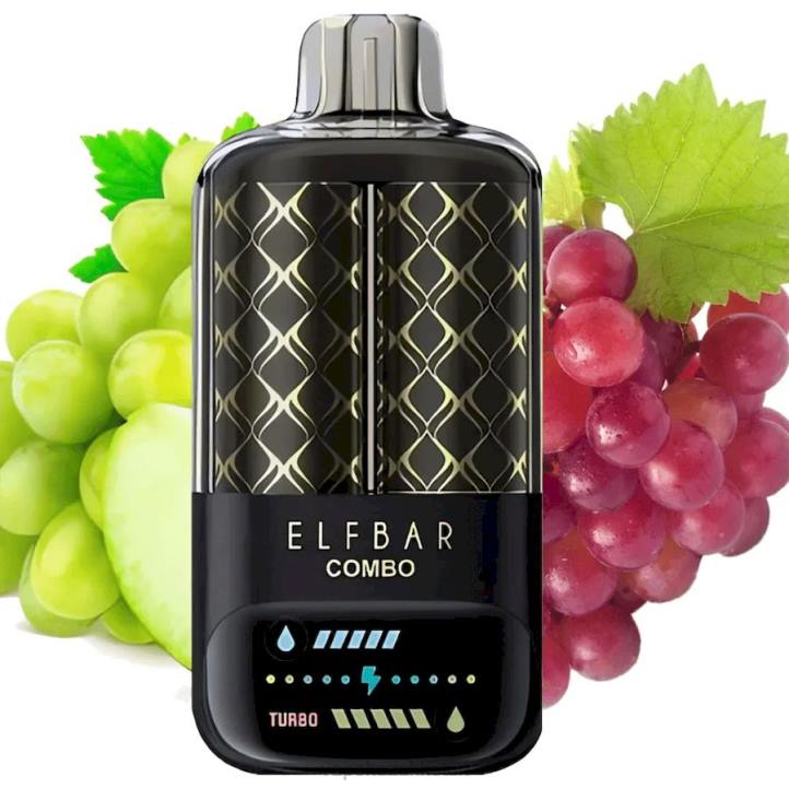 E-Liquid Vape FL4L9 Elf Bar Combo 25000 Green Grape & Grape