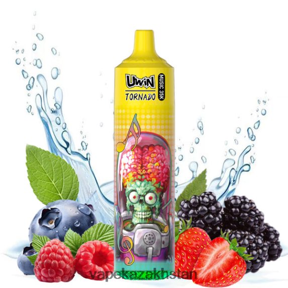 E-Liquid Vape P48PTL29 UWIN CRYSTAL 35K DISPOSABLE VAPE Mixed Berries