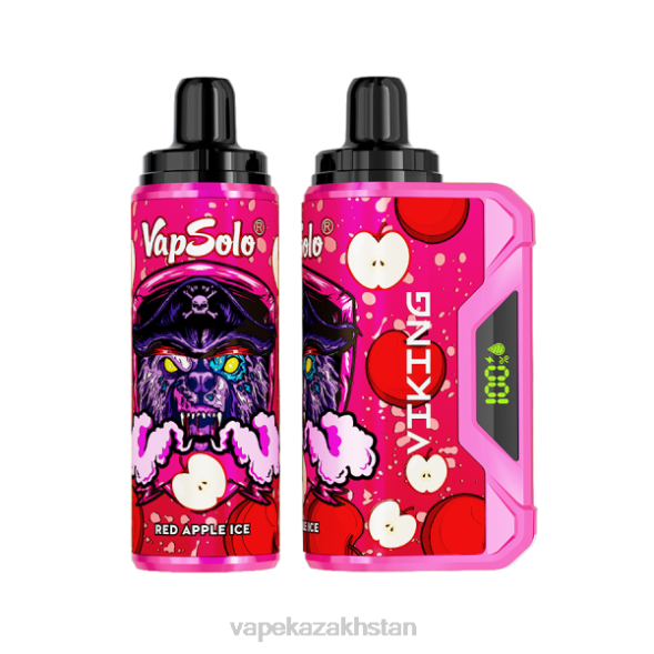 E-Liquid Vape PTNN154 Vapsolo VIKING Disposable Vape Red Apple Ice