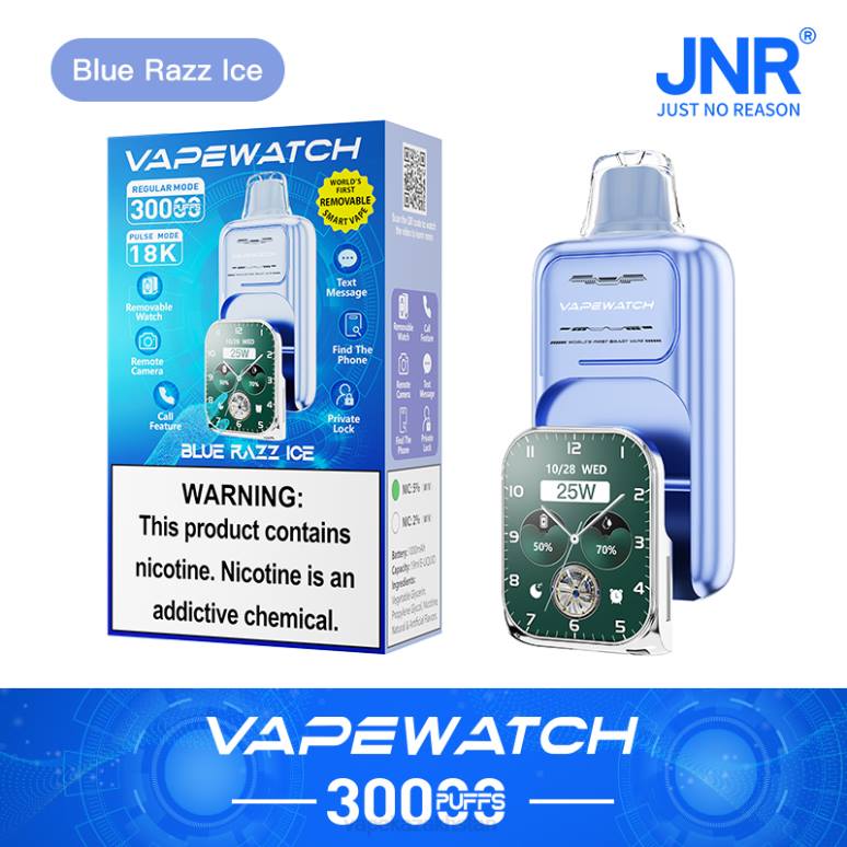 JNR Vape Watch Z4NJ11 Blue Razz Ice vape shop astana e-liquid