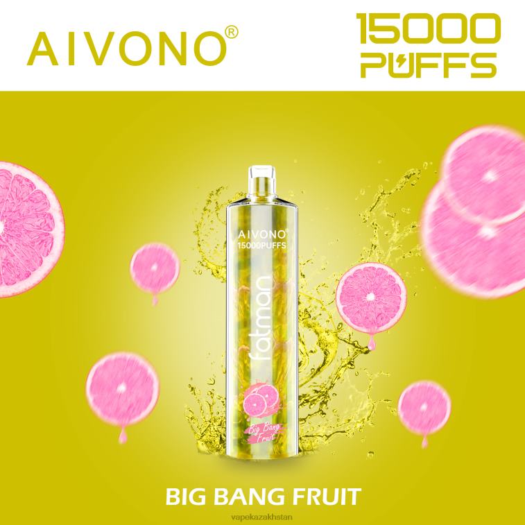 Vape Kazakhstan 6080B16 Aivono FATMAN 15000 Big Bang Fruit