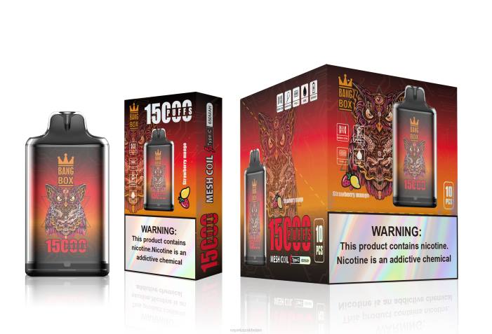 Vape Kazakhstan 68ZL101 Bang Box S1-15000 Puffs Strawberry Mango