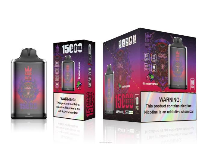 Vape Kazakhstan 68ZL111 Bang Box S1-15000 Puffs Strawberry Grape