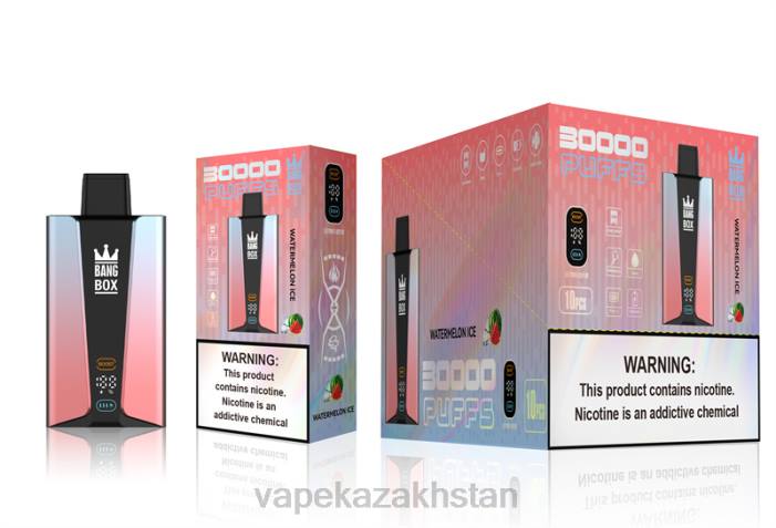 Vape Kazakhstan 68ZL86 Bang Box 30000 Puffs Smart Screen Watermelon Ice