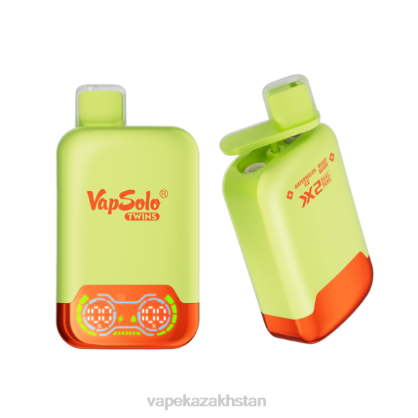 Vape Kazakhstan PTNN146 Vapsolo TWINS Disposable Vape Watermelon Ice & Mixed Berry
